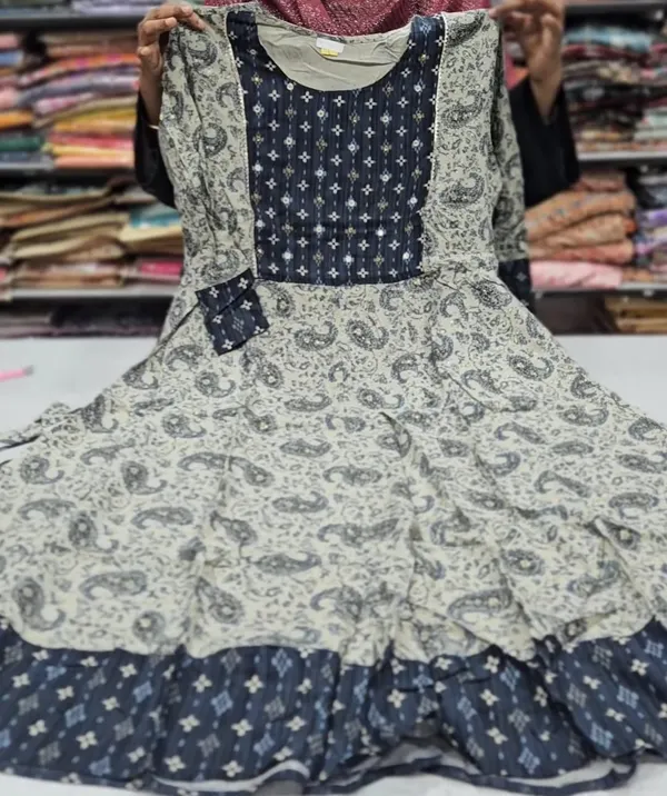 Rayon Anarkali Kurti | AK1394